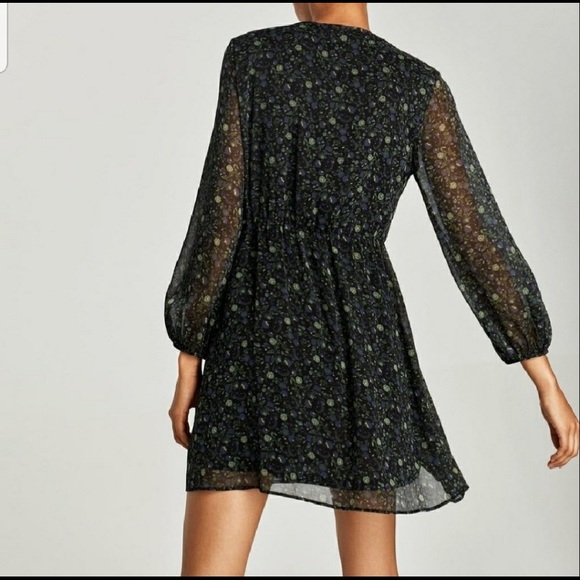 Zara Floral Appliqué Dress - Picture 2 of 5